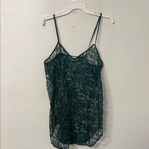Elegant Lace Chemise in Green 90’s